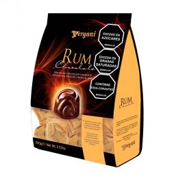 Rum - Pralines de chocolate amargo rellenos con crema de Ron Vergani 